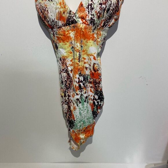 Cabarita Swim Australia Women's Multicolor V-Neck One Piece Swimsuit Size 10 - Picture 2 of 10